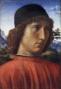 Domenico Ghirlandaio Portrait of a young man in red oil painting picture wholesale